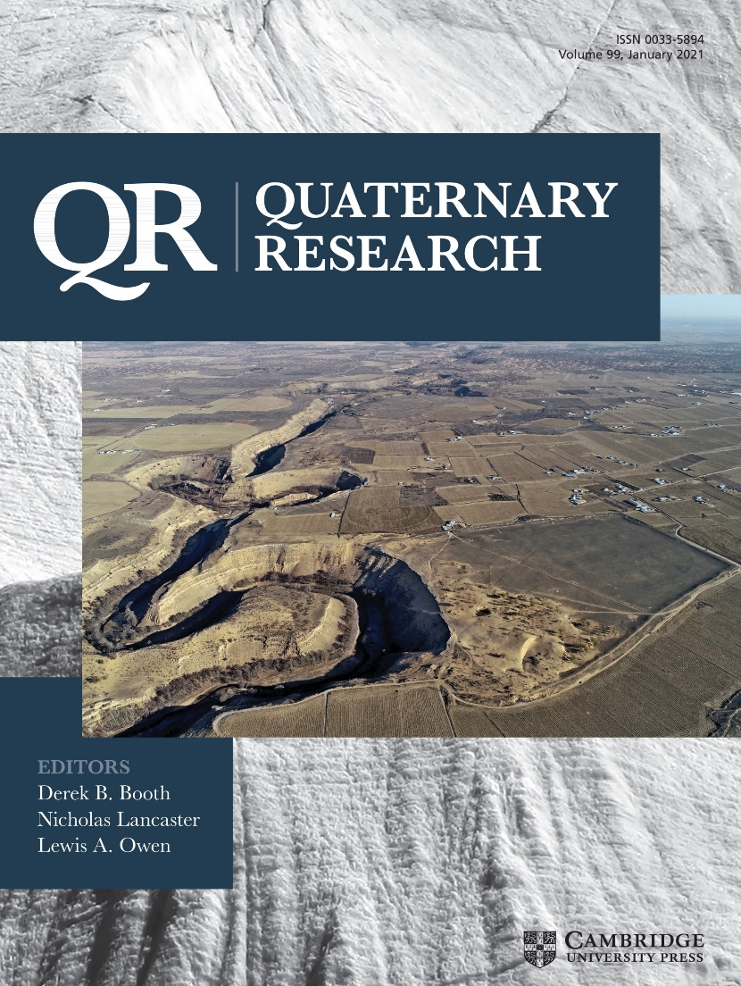 兰州大学历史地理研究团队首次在quaternary research发表封面论文